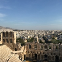 View of Athens from the Acropolis.